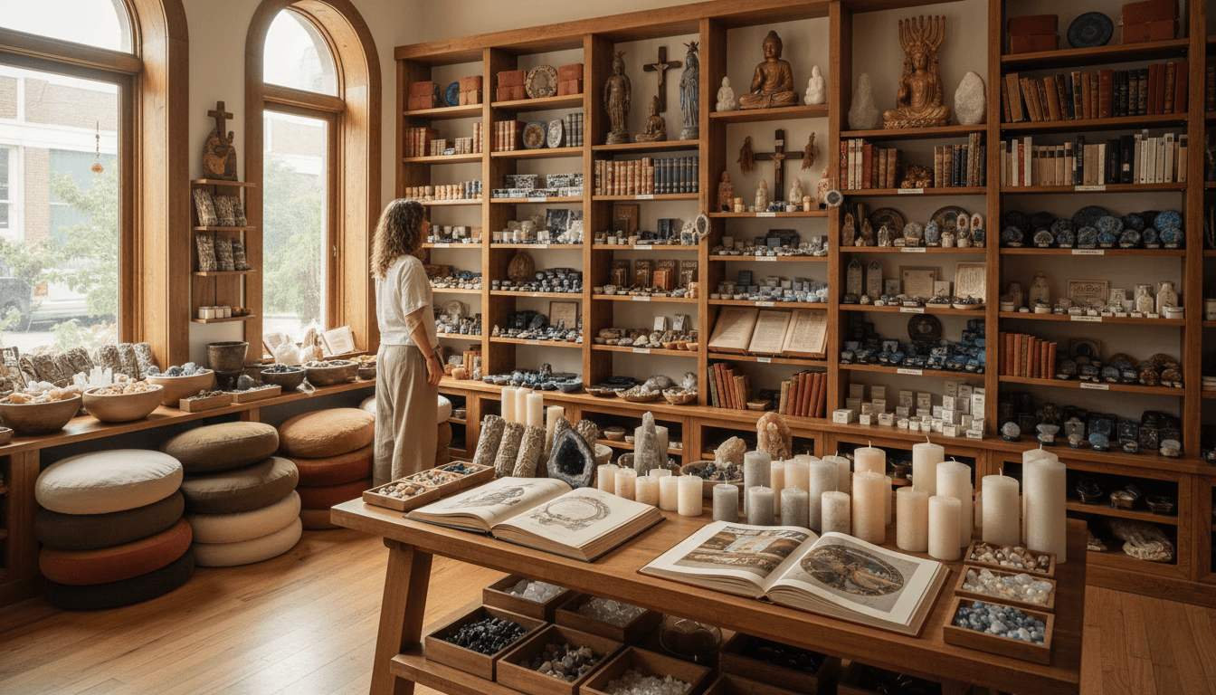 Interior of the Botanica Chango shop on Seventh Street